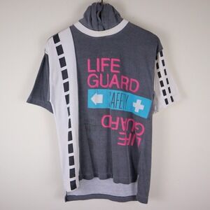 Vintage Pilot Co Lifeguard Hoodie Shirt Size Youth Large 18.5x25